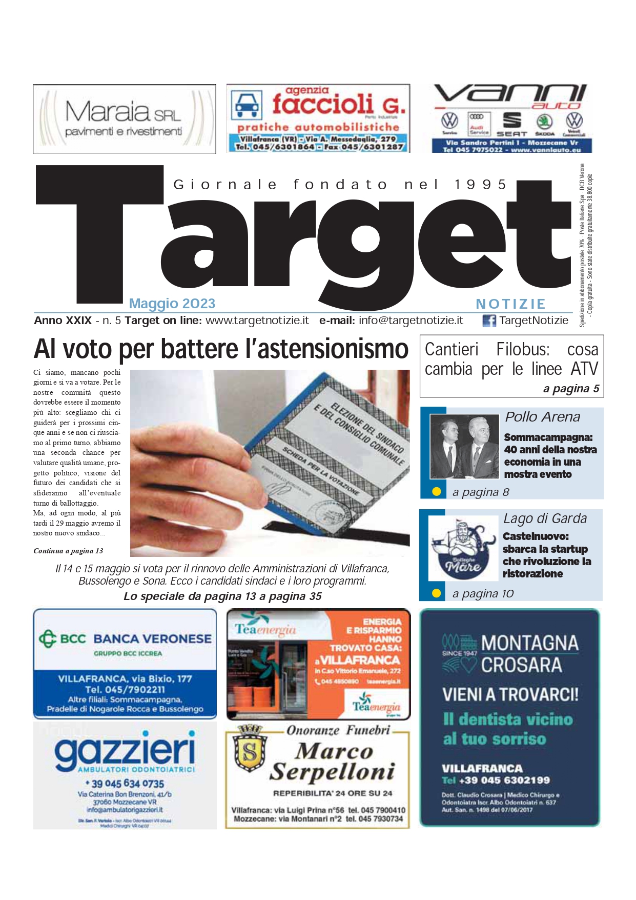 Speciale Elezioni amministrative su Target Notizie