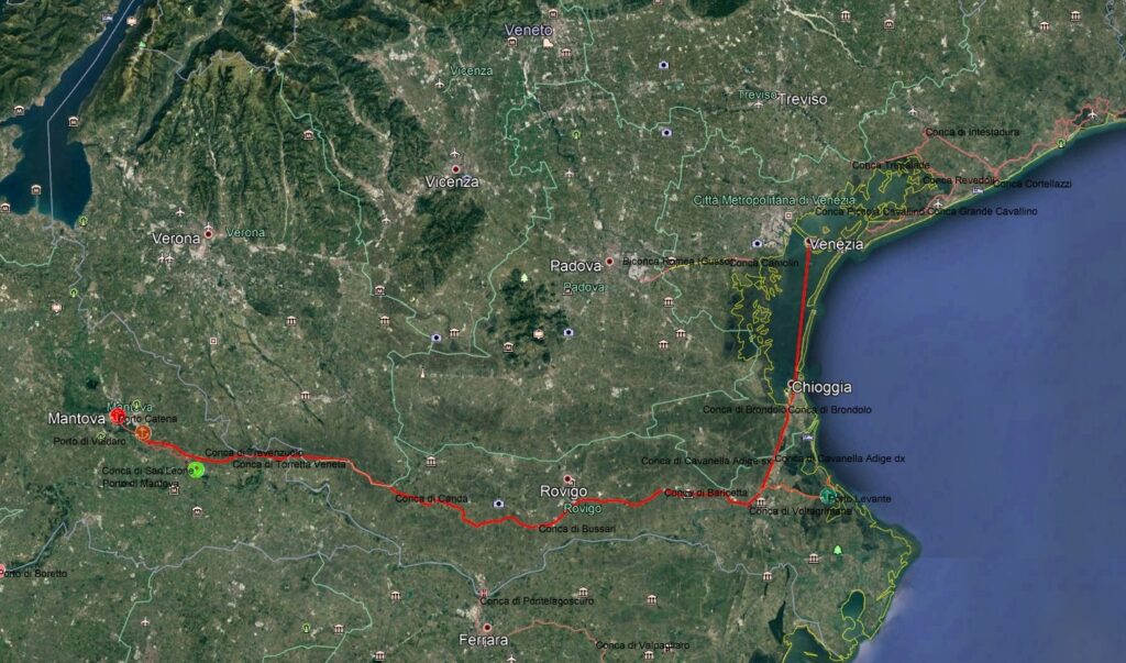 Idrovia Rovigo-Venezia, funziona ed abbatte i costi di trasporto 1 1549 2020 percorso 2