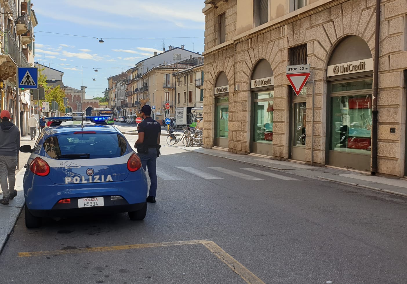 Controlli della Polizia a Veronetta