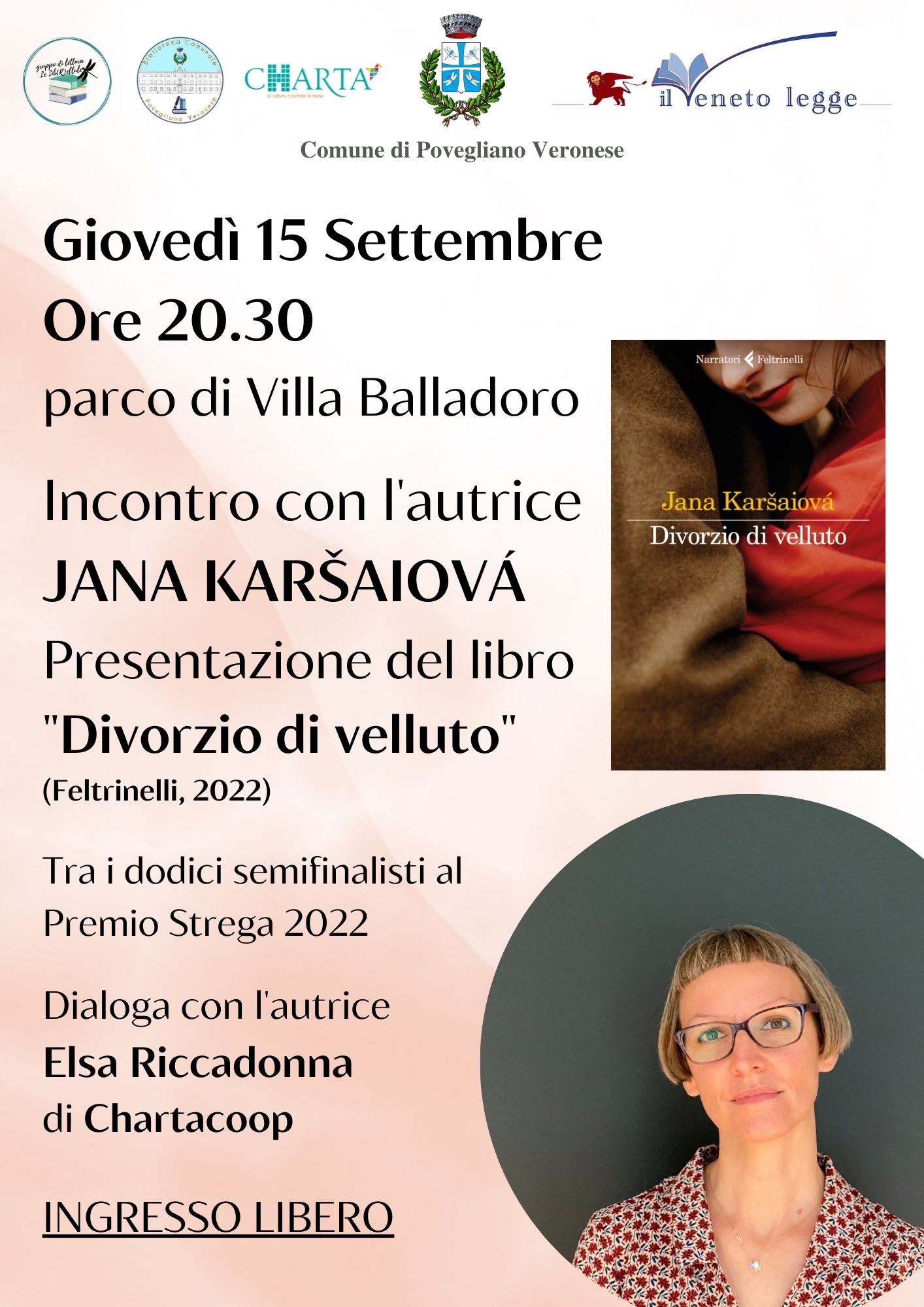 Povegliano: questa sera incontro con l’autore Jana Karsayova