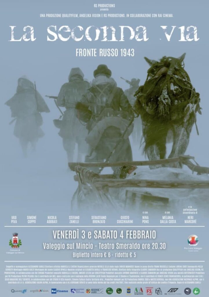 In sala al teatro Smeraldo il film sulla ritirata di Russia girato anche a Valeggio da Alessandro Garilli, valeggiano di adozione 1 327247193 2252458584957207 5266860120886037765 n