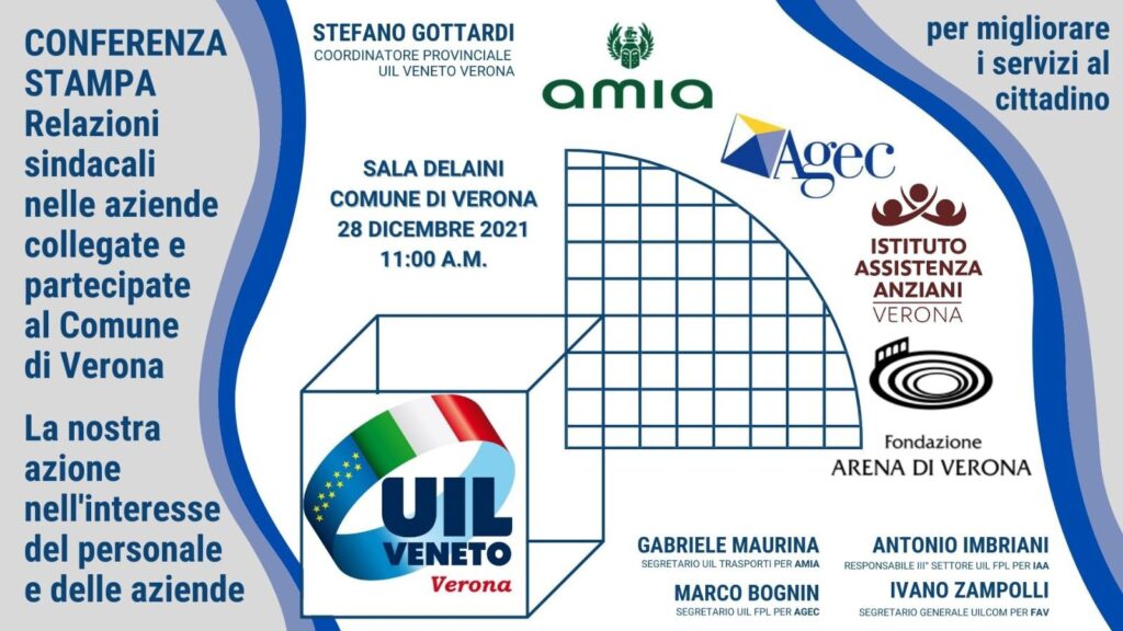 Gottardi (Uil) soddisfatto dei rapporti fra il sindacato e aziende pubbliche veronesi: la collaborazione paga 1 870fb717 26e5 48bf 9843 361c2dd11dfa