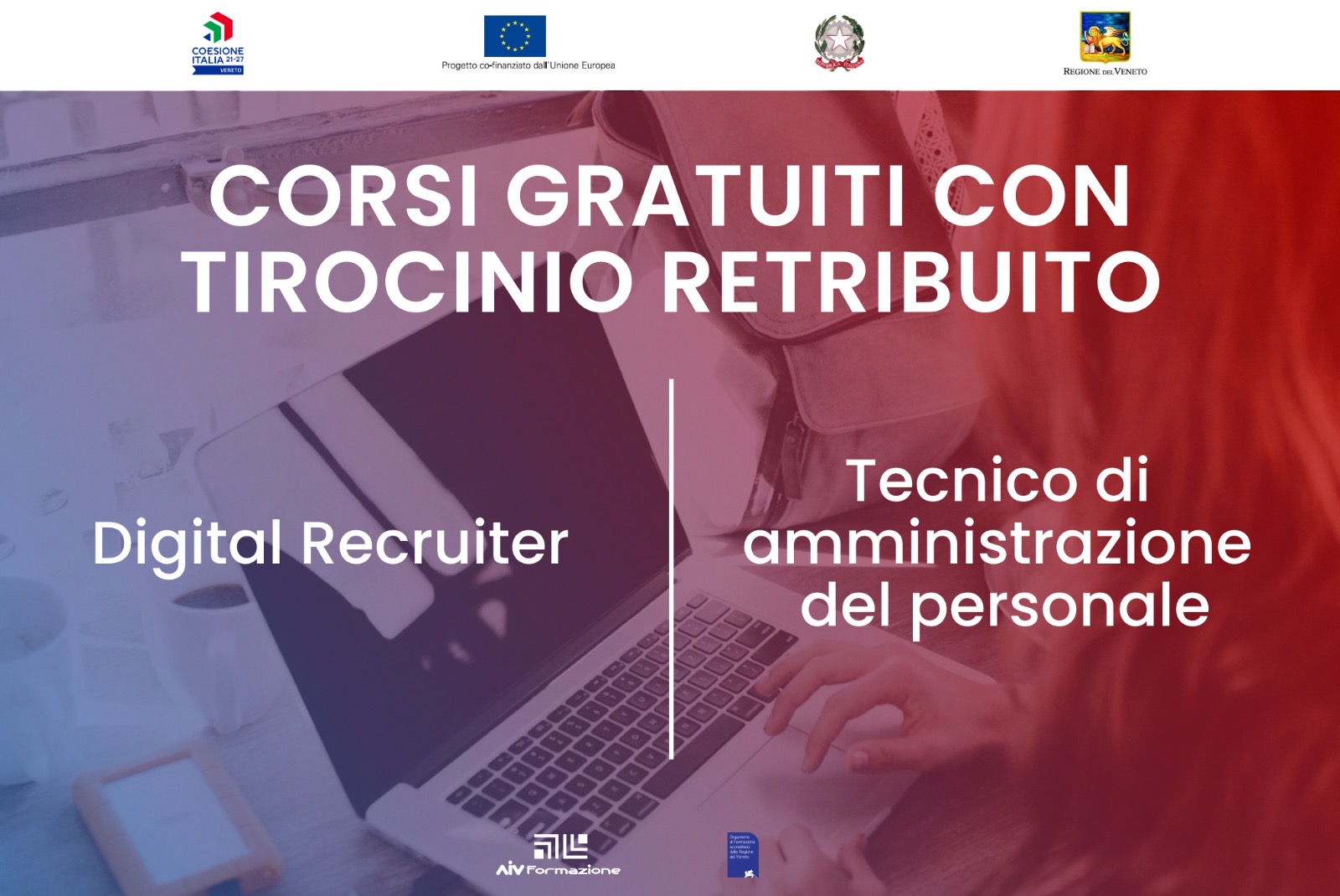Opportunità di Formazione gratuite per disoccupati maggiorenni. I percorsi proposti da Aiv formazione