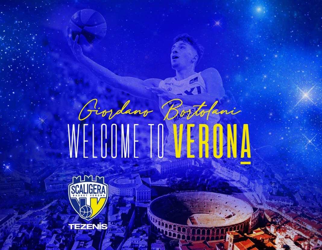 Scaligera Basket, arriva Giordano Bortolani in prestito dall’Olimpia