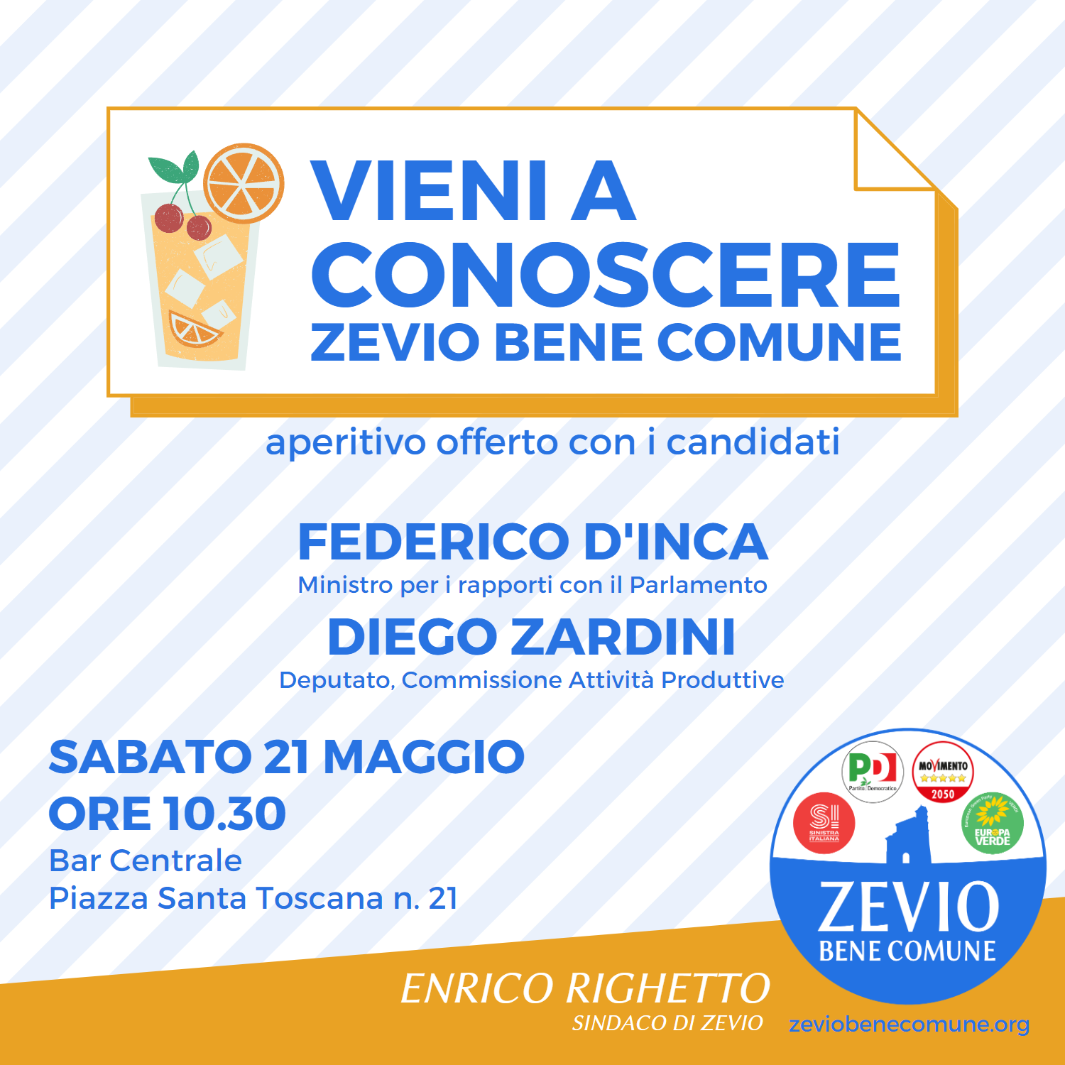 Sabato il ministro D’Incà a Zevio
