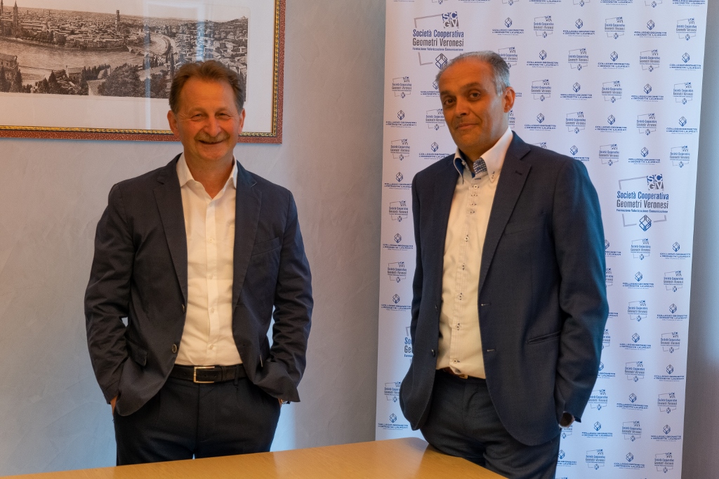 Romano Turri è il nuovo presidente della Società Cooperativa Geometri Veronesi, braccio operativo del Collegio Geometri