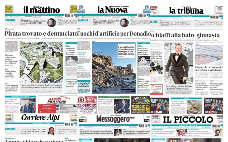 Editoria veneta, CariVerona entra in NEM e in Athesis. Nuovi soci nella cordata che rileva i quotidiani ex Gedi 1 I sei quotidiani di Veneto e Friuli Venezia Giulia che NEM ha acquistato da GEDI