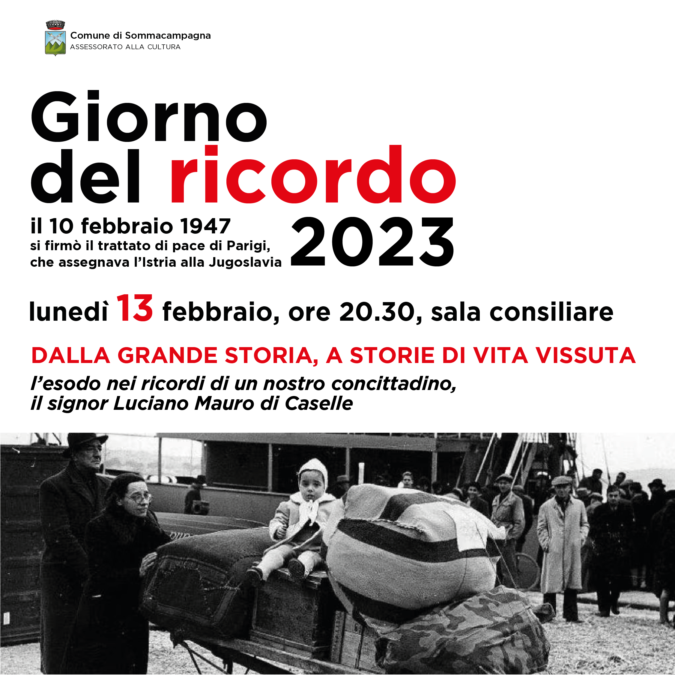 Esodo giuliano-dalmata: a Sommacampagna, questa sera la testimonianza di Luciano Mauro