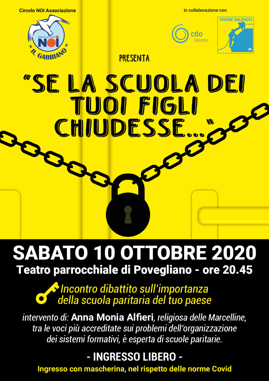 Quel diritto negato, a Povegliano si parla domani del futuro delle scuole paritarie