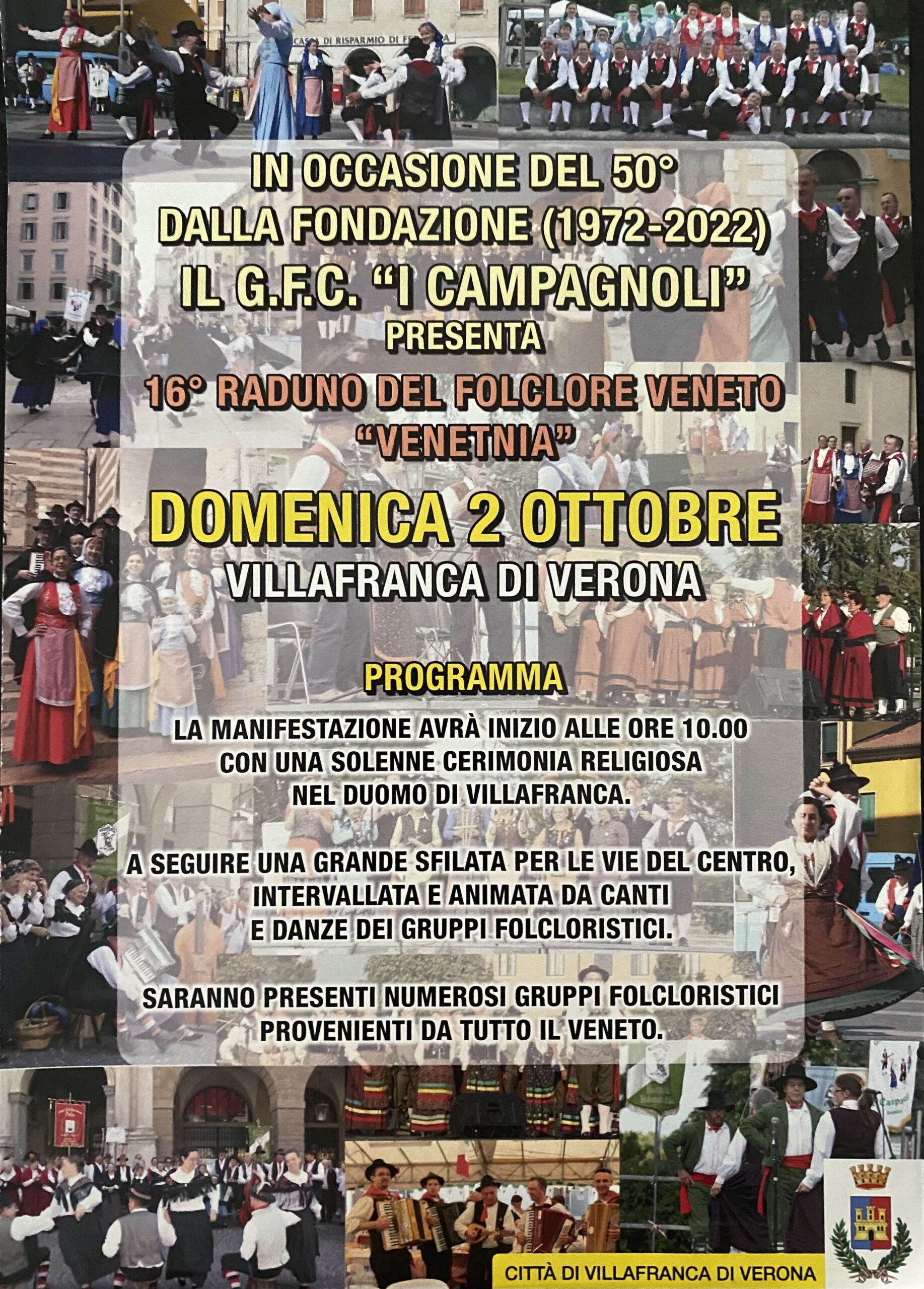 A Villafranca 2 eventi dedicati al Folk per festeggiare il 50esimo anniversario de “I Campagnoli”