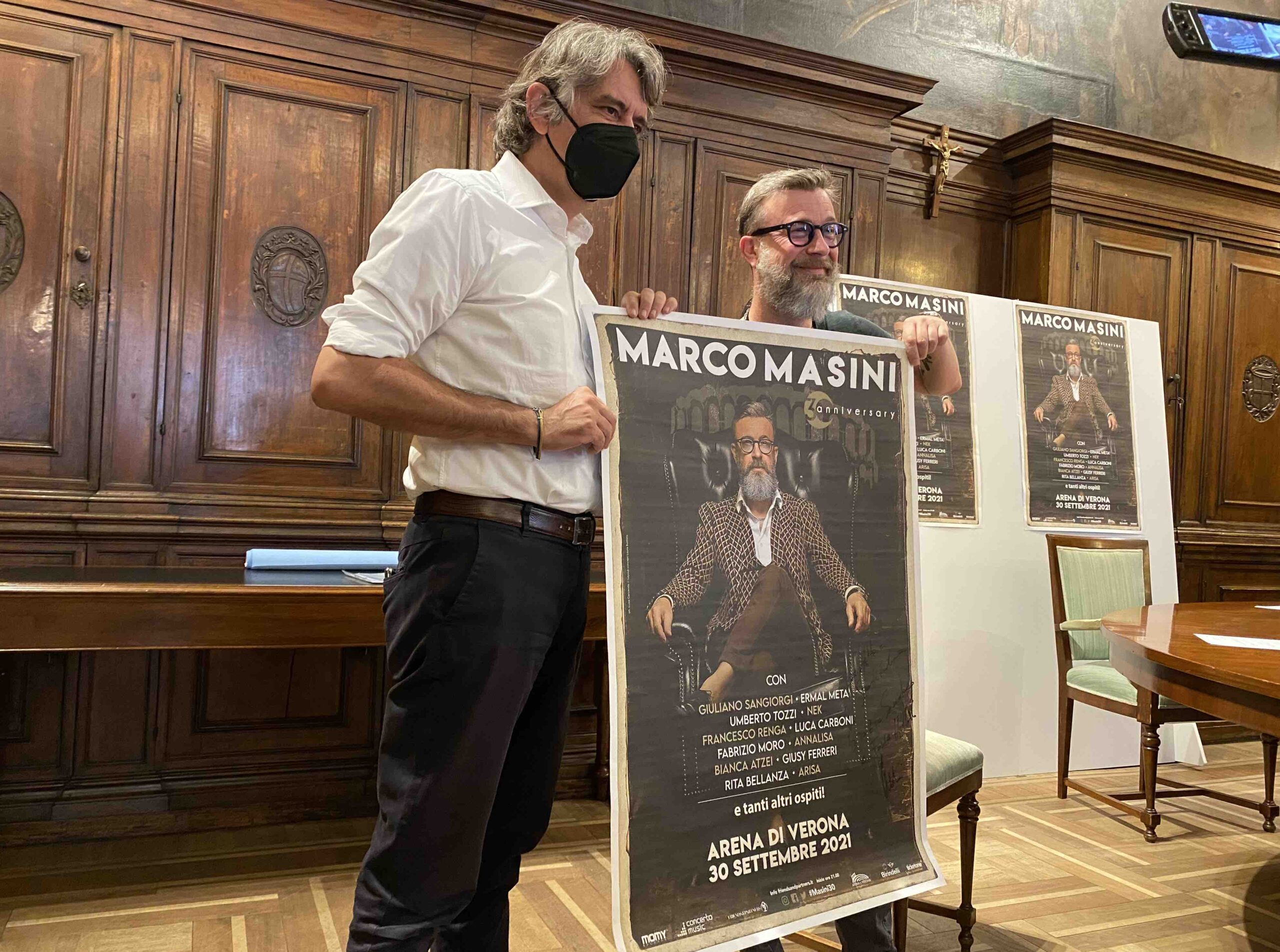 Marco Masini festeggia 30 anni di carriera in Arena