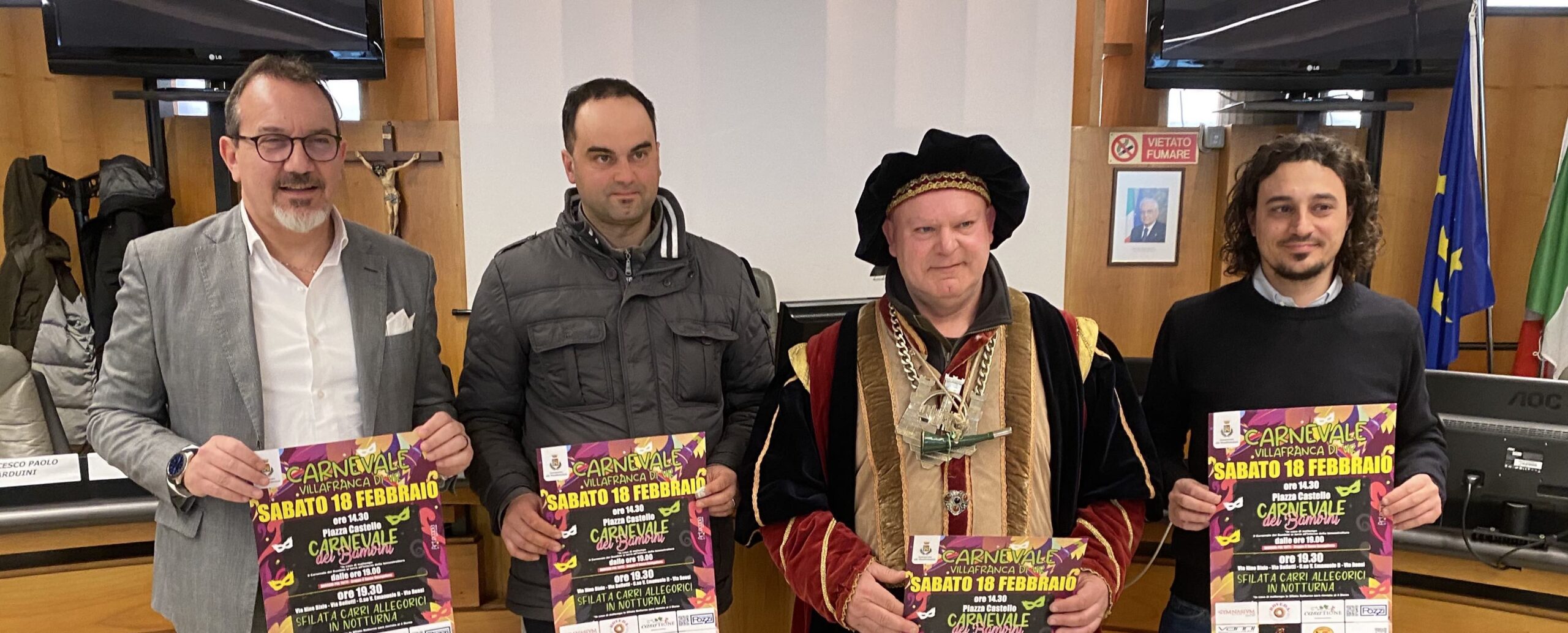 Presentate questa mattina le iniziative per il Carnevale 2023 di Villafranca.