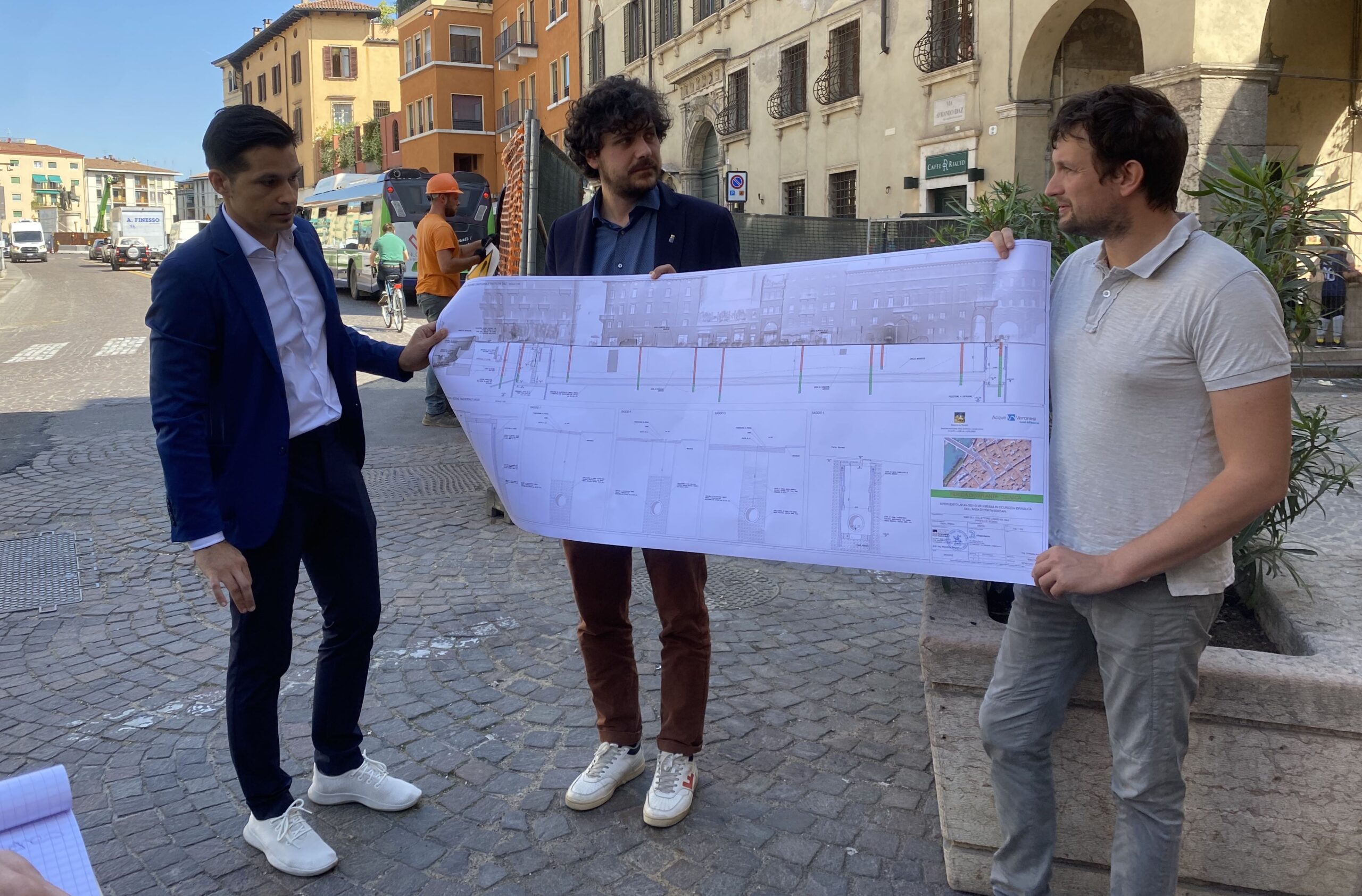 Finita la fase più difficile dei lavori idraulici per mettere in sicurezza Porta Borsari