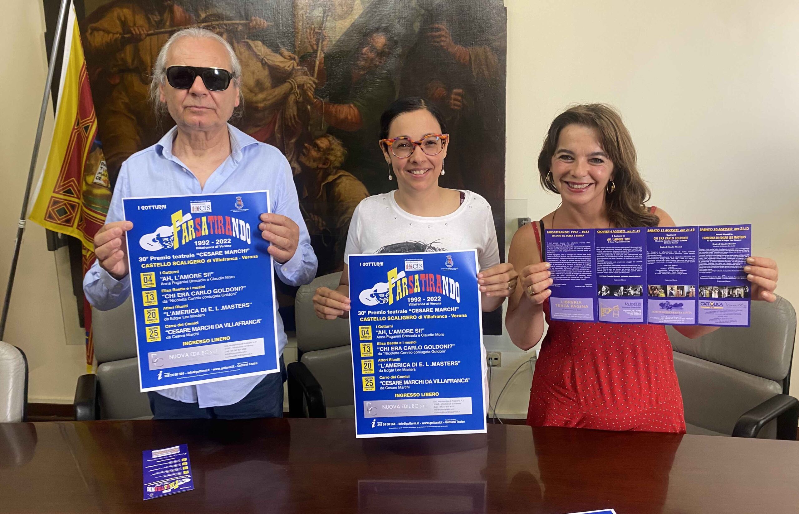 Farsatirando 2022. Al Castello Scaligero 4 serate di teatro ad ingresso gratuito.