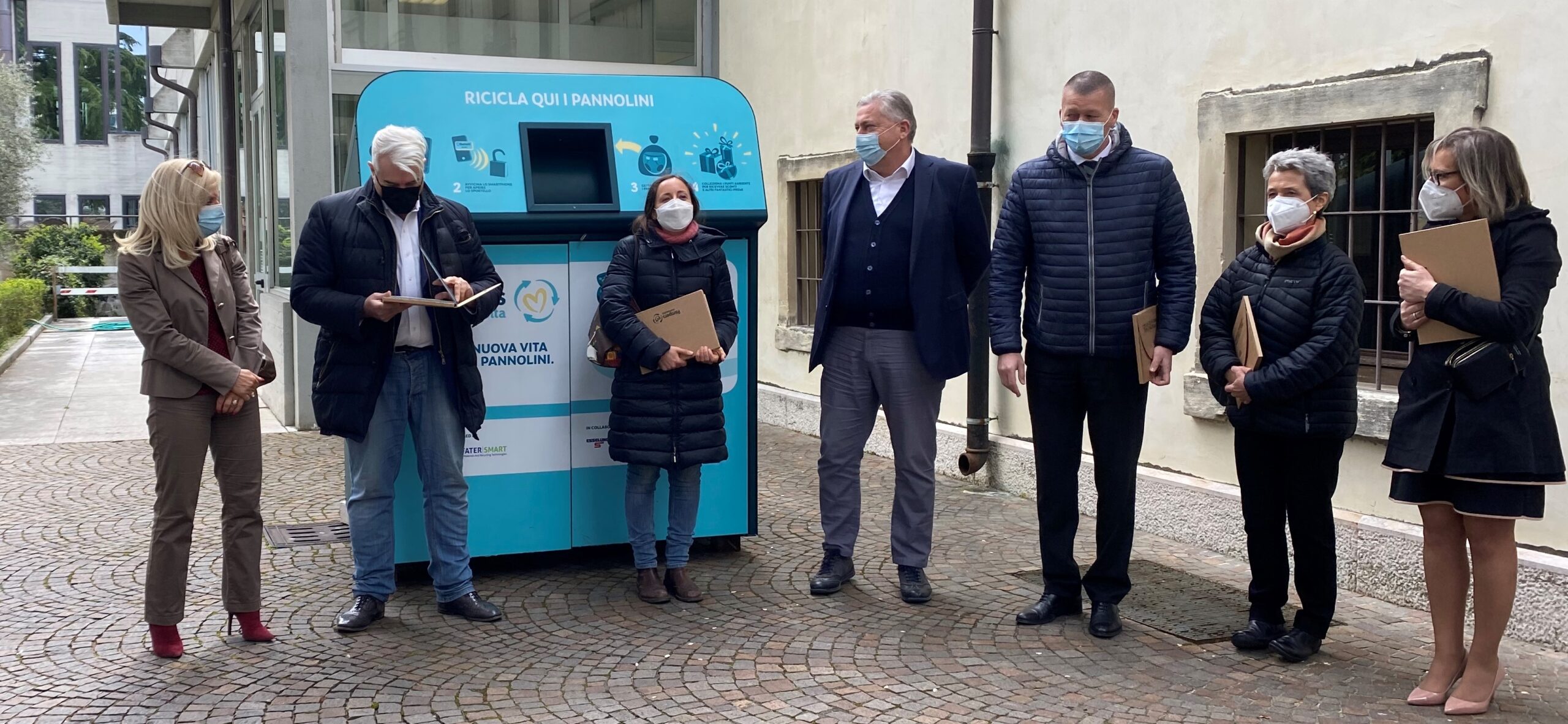 Villa Monga, debutta il progetto Smart Bin per il riciclo dei pannolini