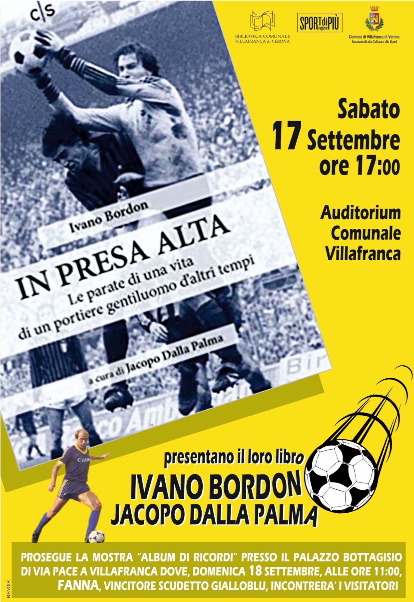 Palazzo Bottagisio, sabato Ivano Bordon presenta il suo libro “In presa alta”