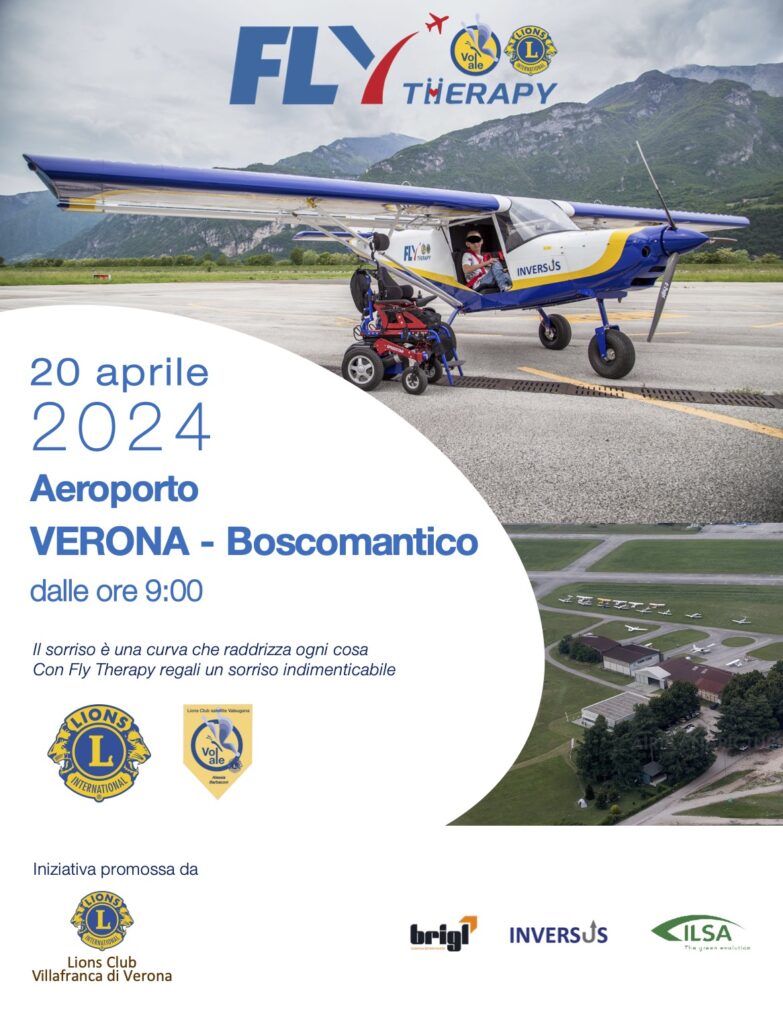 Fly Therapy: Ali della libertà per tutti. Il Lions Club di Villafranca porta l'inclusione nei cieli 1 lions