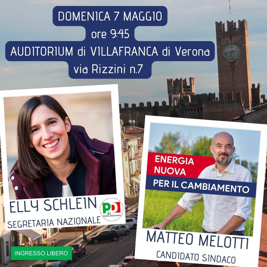 Elly Schlein domani a Villafranca: via libera al congresso del PD veronese mentre crescono gli iscritti