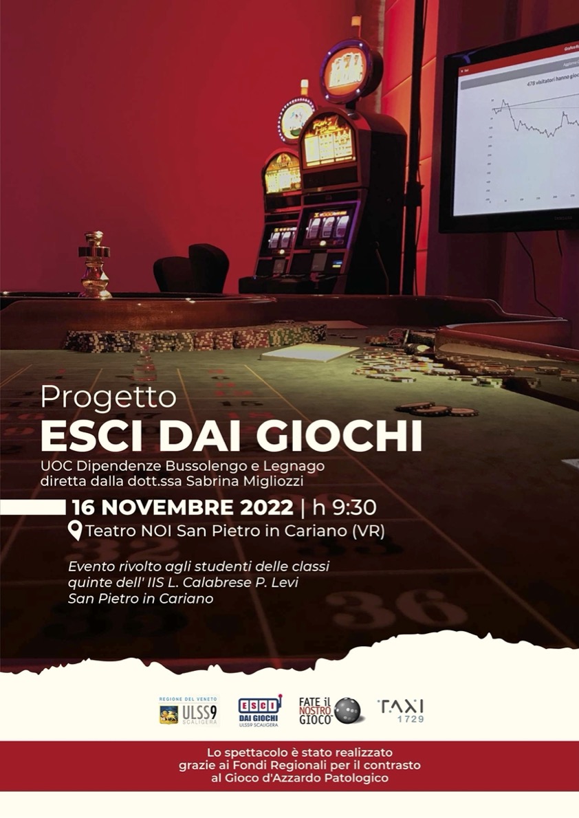 Lotta al gioco d’azzardo.“Fate il nostro gioco”, l’iniziativa della Ulss9 Scaligera spiega le reali possibilità di vincere.