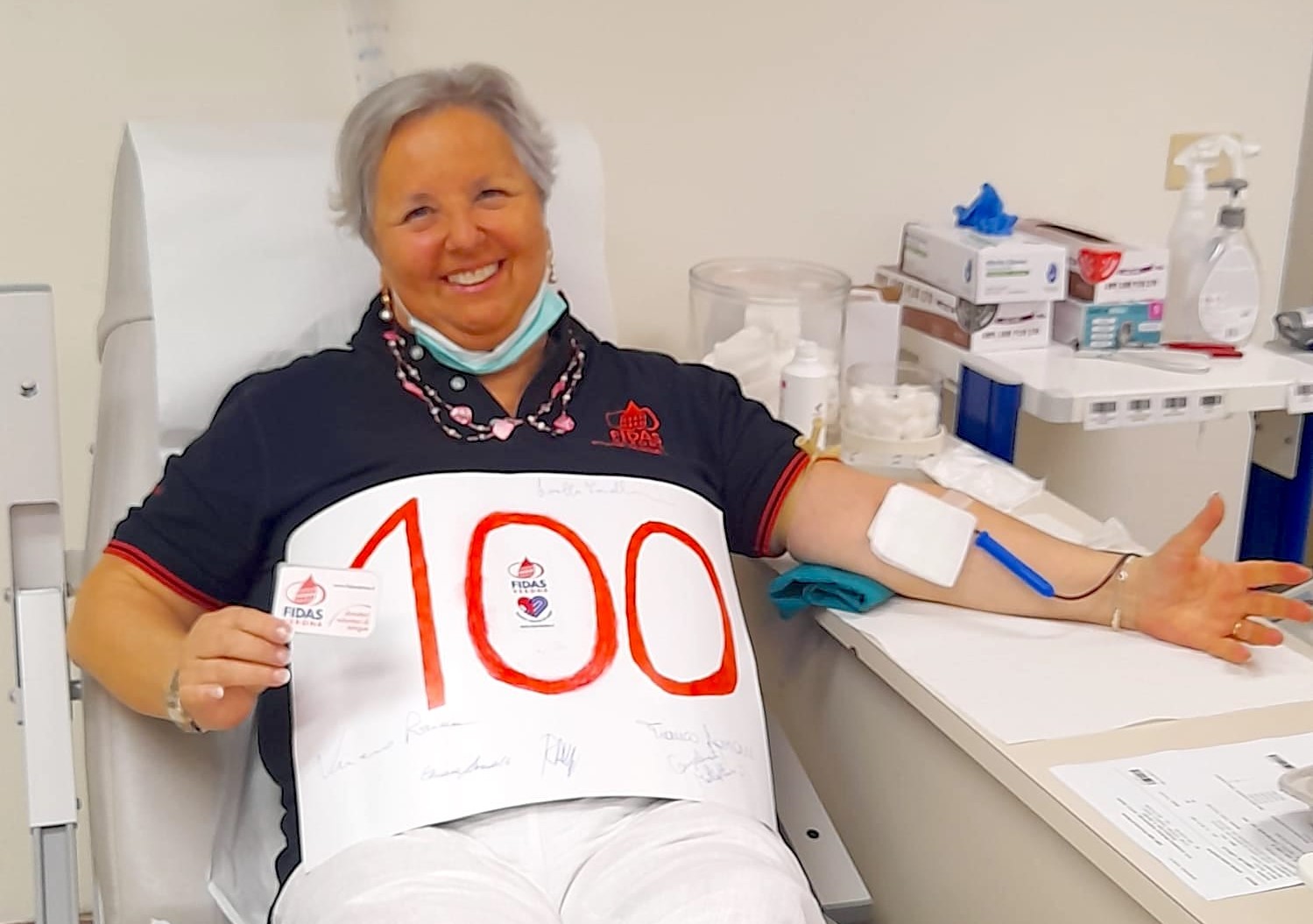 FIDAS Verona: cento donazioni per Lorella Tamellini, record di generosità al femminile