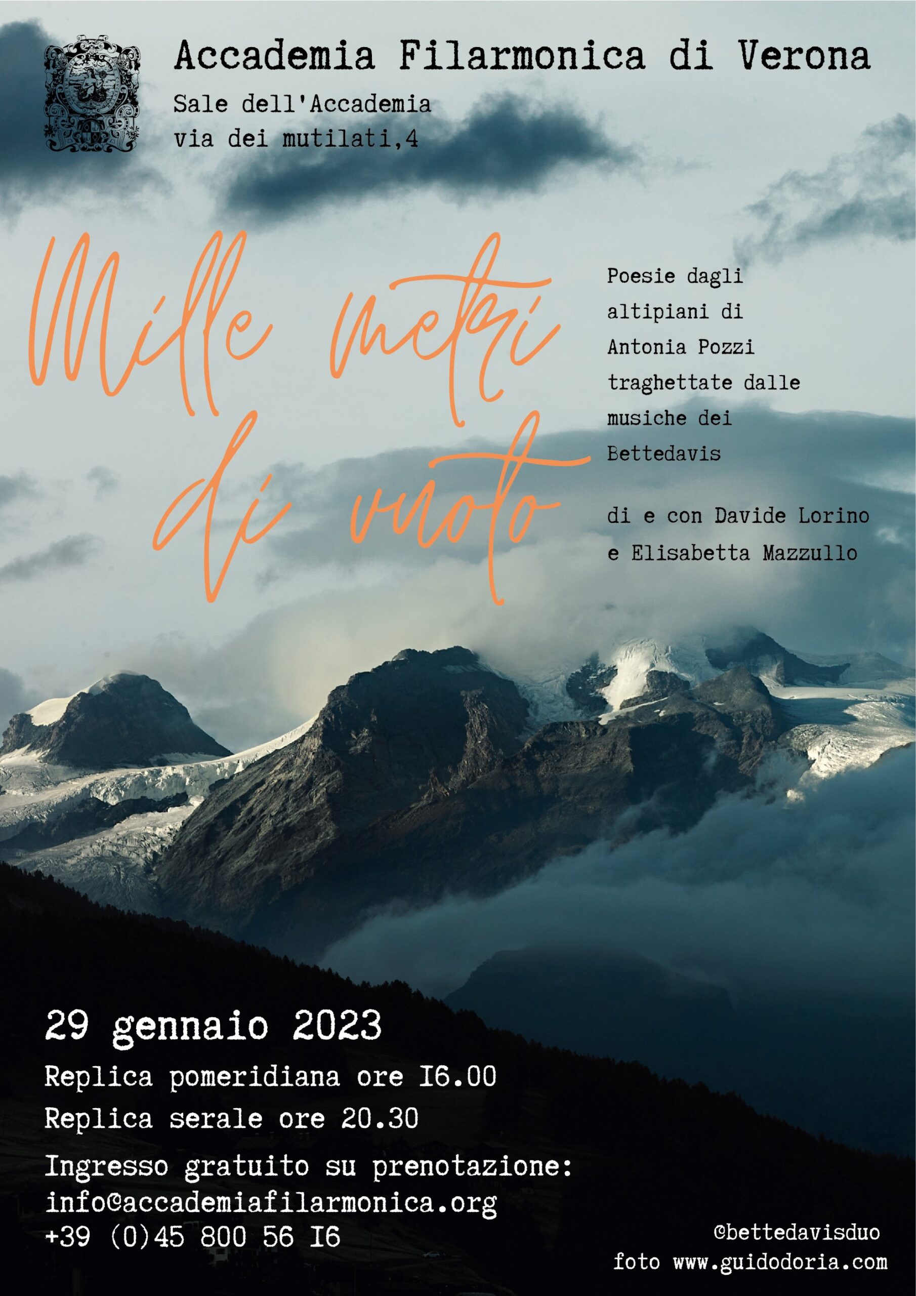 Accademia Filarmonica. Domenica lo spettacolo “Mille metri di vuoto”