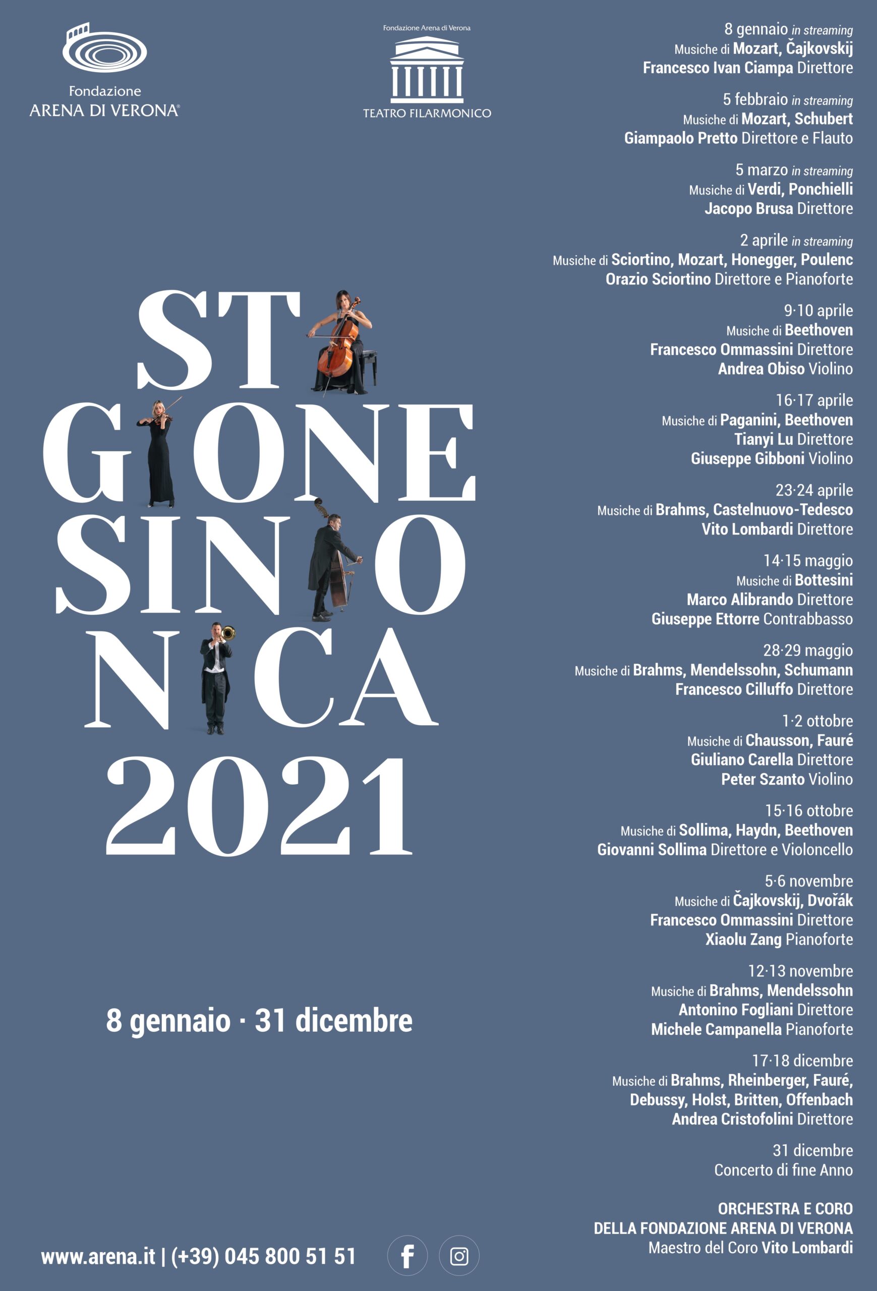 Mozart apre in streaming la stagione 2021 del Teatro Filarmonico