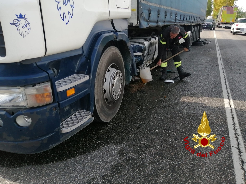 Incidente sulla Bresciana, la strada è stata chiusa fino alle 15.10