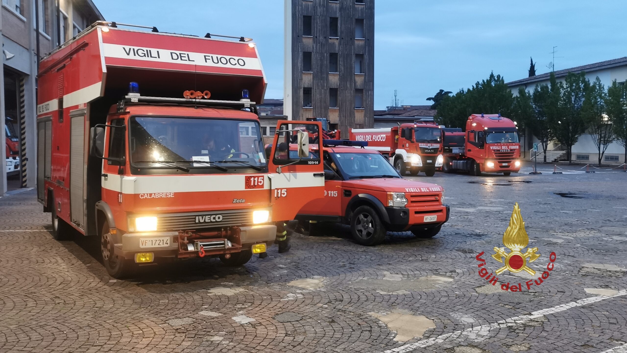 Alluvione in Emilia, partita all’alba una nuova colonna dei Vigili del fuoco di Verona