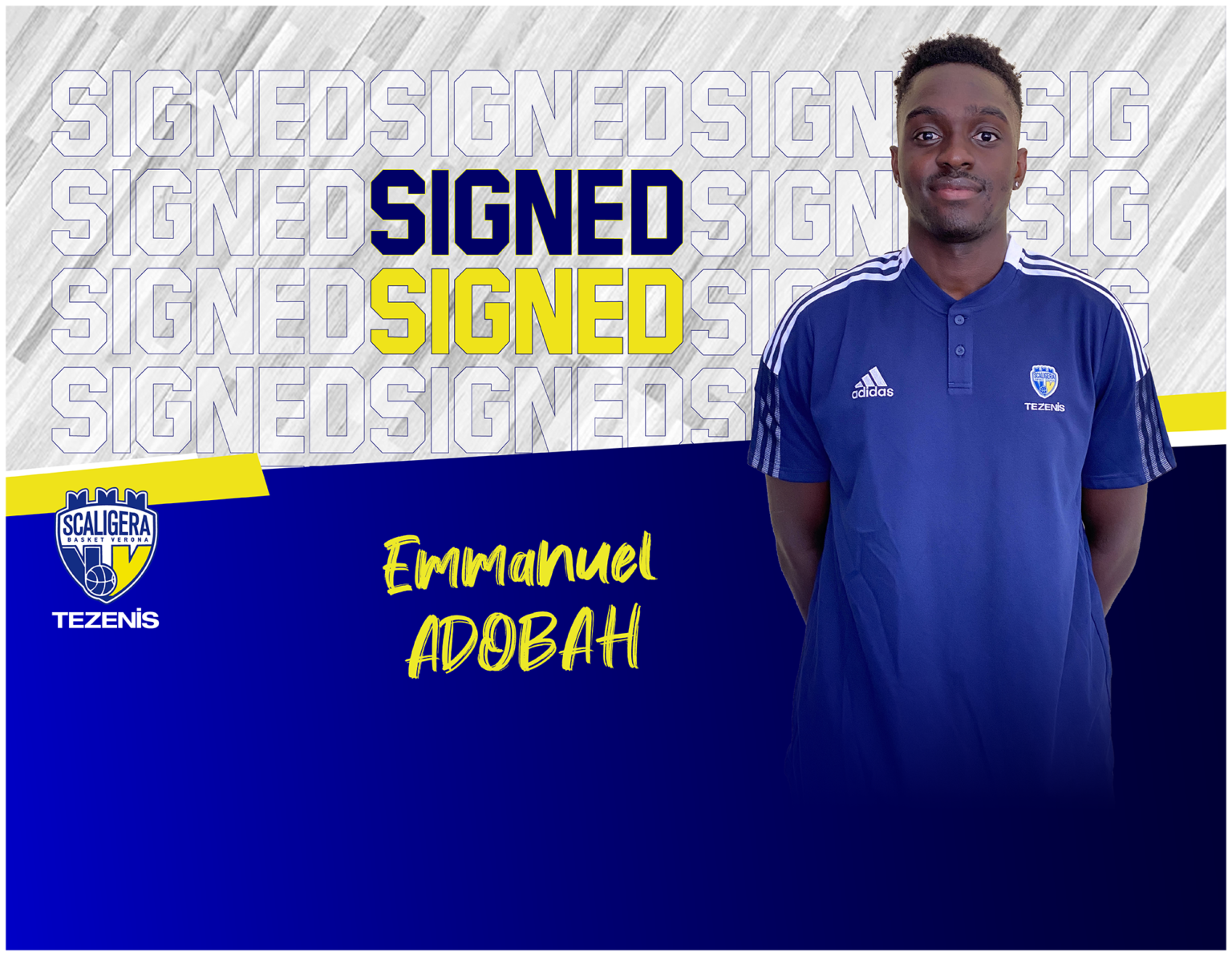 Basket, Emmanuel Adobah lascia la Scaligera e va a giocare a Chieti in C Gold