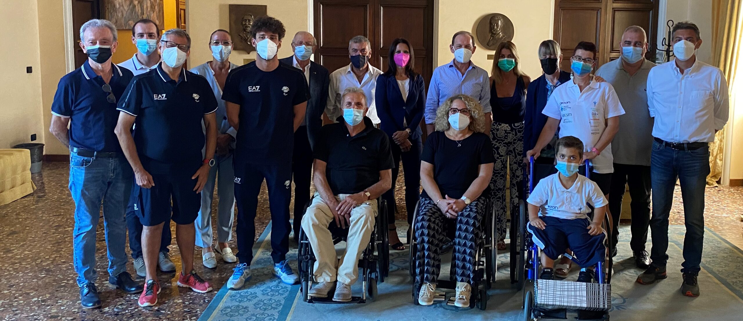 Il saluto agli atleti veronesi in partenza per le Paralimpiadi di Tokyo 1 Saluto Paralimpiadi scaled