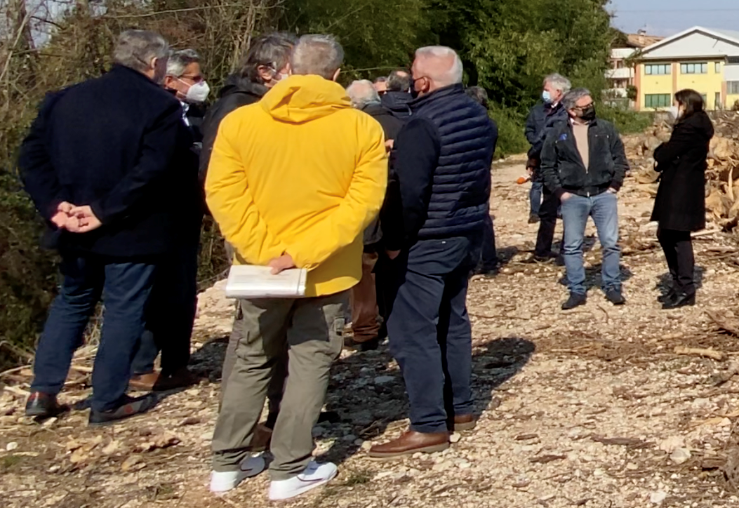 Via Avesani, l’Amia pianta dieci pioppi per “isolare” l’isola ecologica