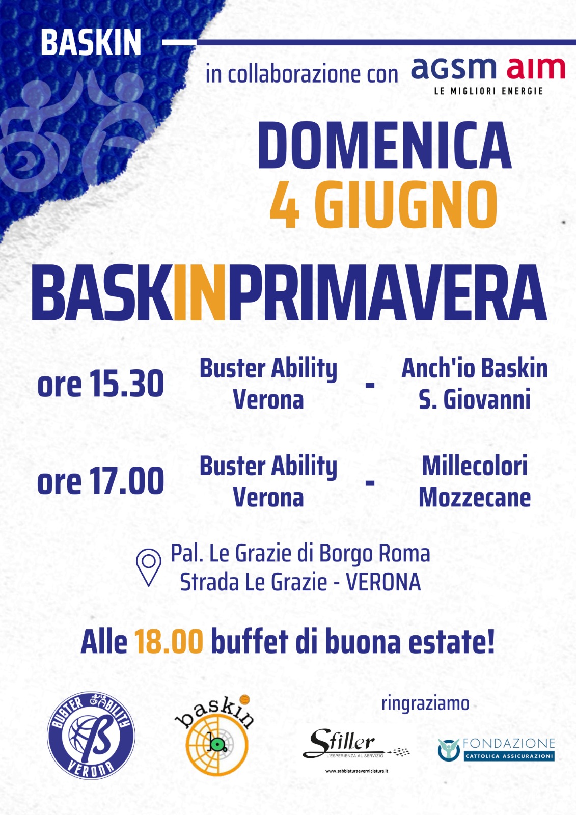 2° Baskin Primavera: domenica, alle Palestra “Le Grazie” tornano torneo e camp estivo