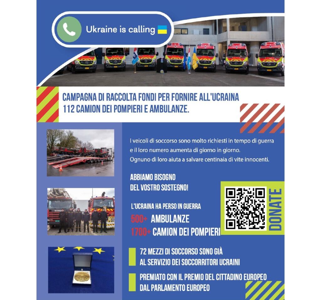 In Piazza Bra da domani la campagna "Ukraine is Calling" per dare nuove autoambulanze a Kiev 1 Ucraina page 0001