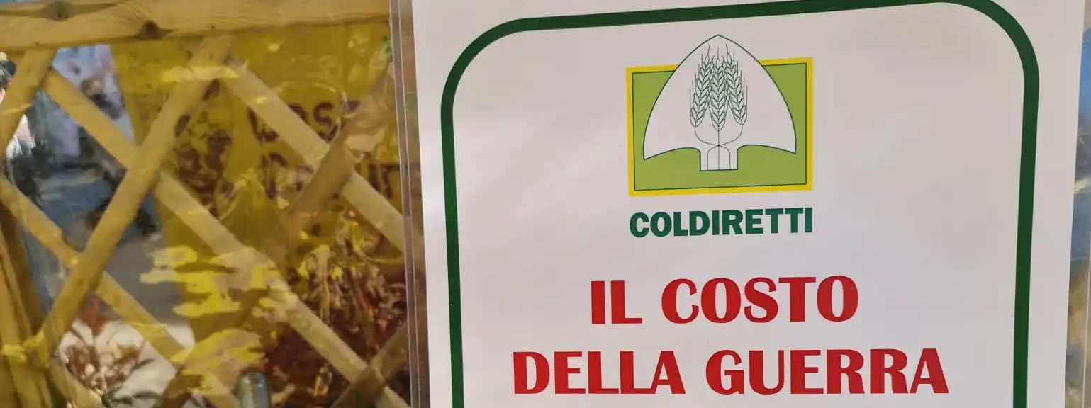 La guerra nel piatto. Coldiretti fa i conti di quanto ci viene a costare la guerra in Ucraina