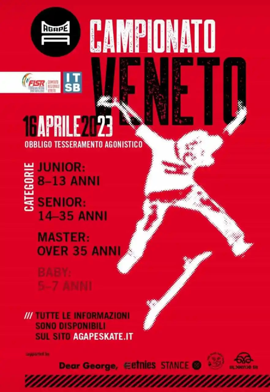 Campionato Regionale Veneto di skate: ecco gli orari di domani