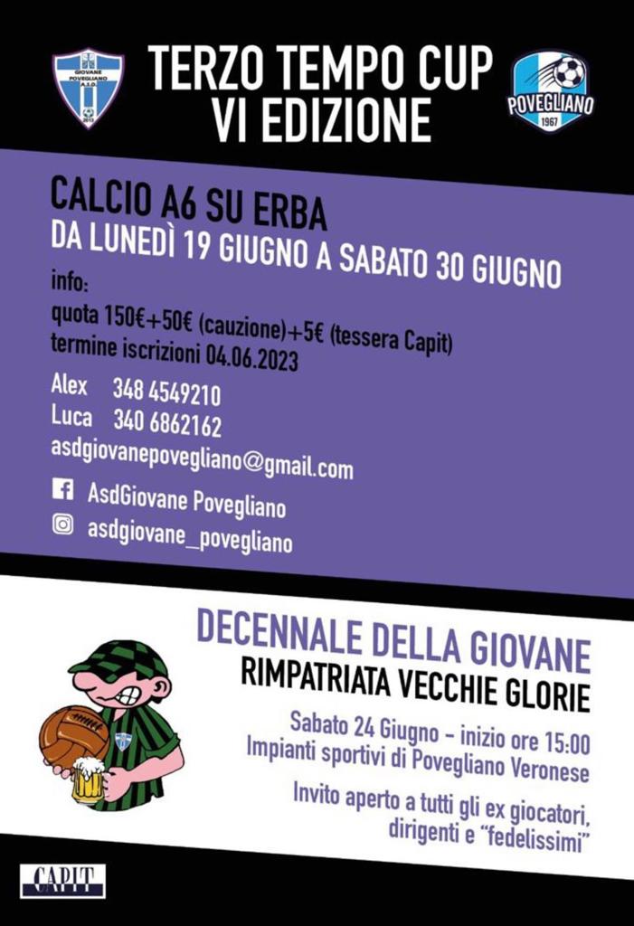 Dal 19 al 30 giugno torna il torneo “Terzo tempo Cup”