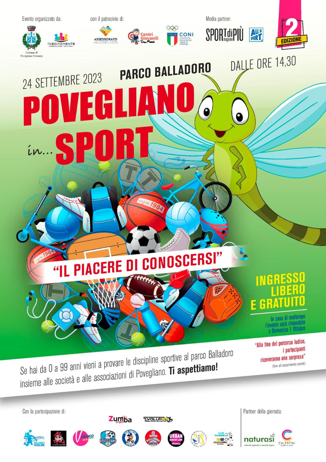 Povegliano: tre eventi per la festa dello sport 2023