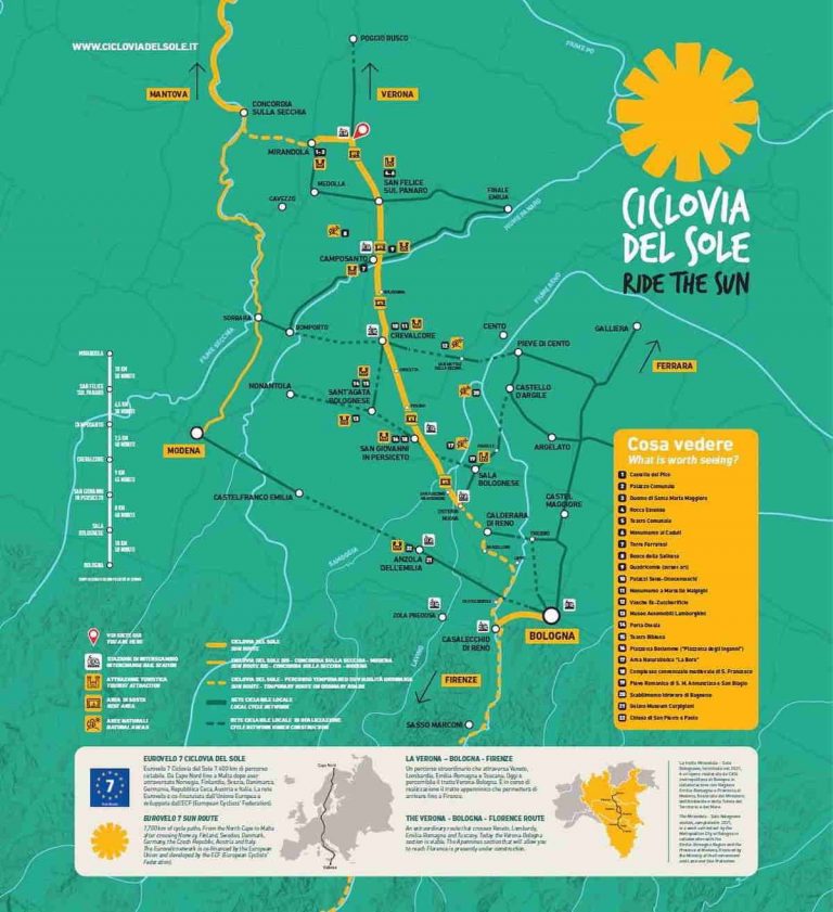 Ciclovia del Sole, a gara il primo lotto Verona – Sommacampagna