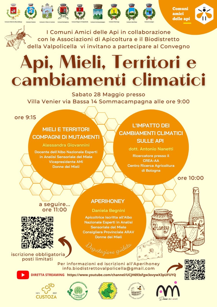 VILLA VENIER OSPITA IL CONVEGNO DEI COMUNI AMICI DELLE API “API, MIELI, TERRITORI E CAMBIAMENTI CLIMATICI”  