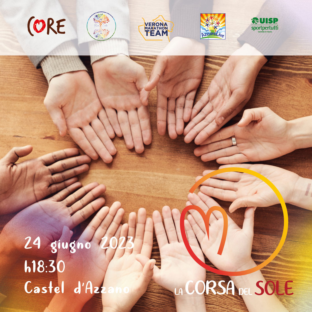 La Corsa del Sole di Castel d’Azzano ai blocchi di partenza. Sabato si corre al tramonto per solidarietà con grande festa finale