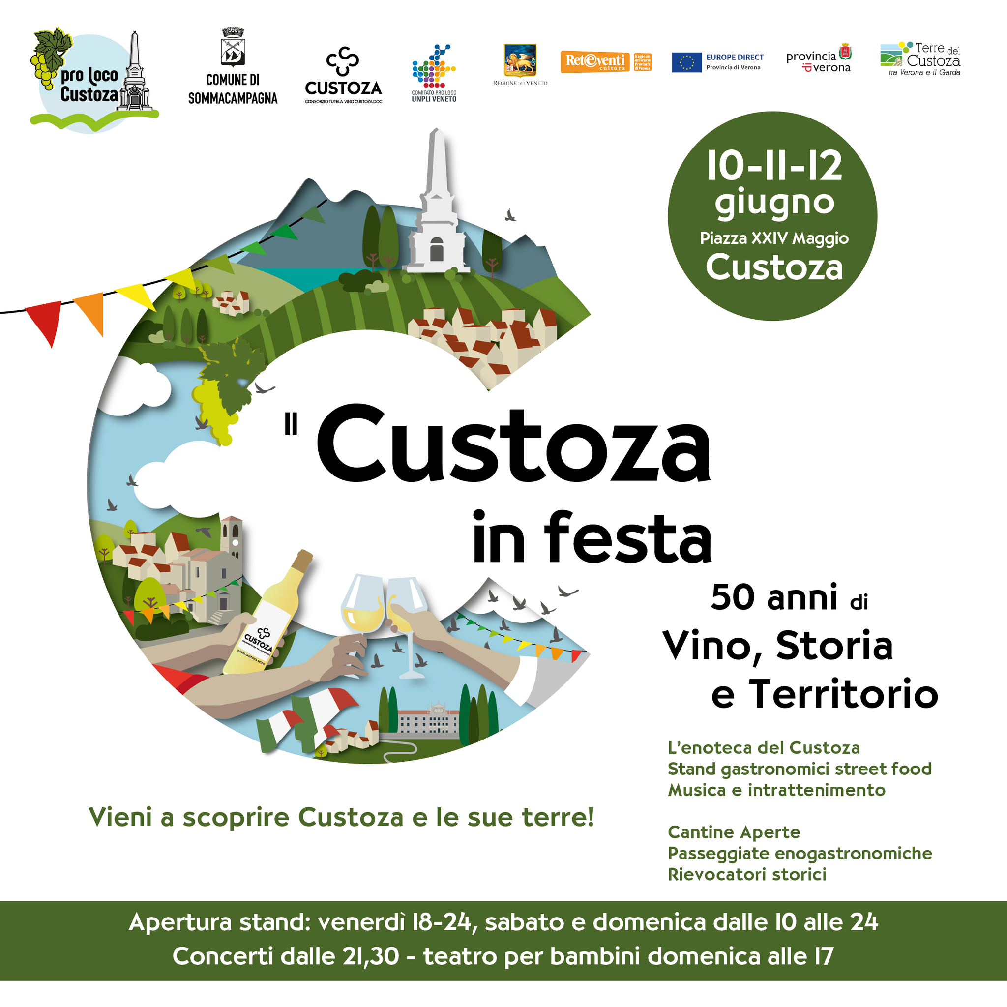 Custoza, al via il weekend di eventi e degustazioni per i cinquant’anni della denominazione