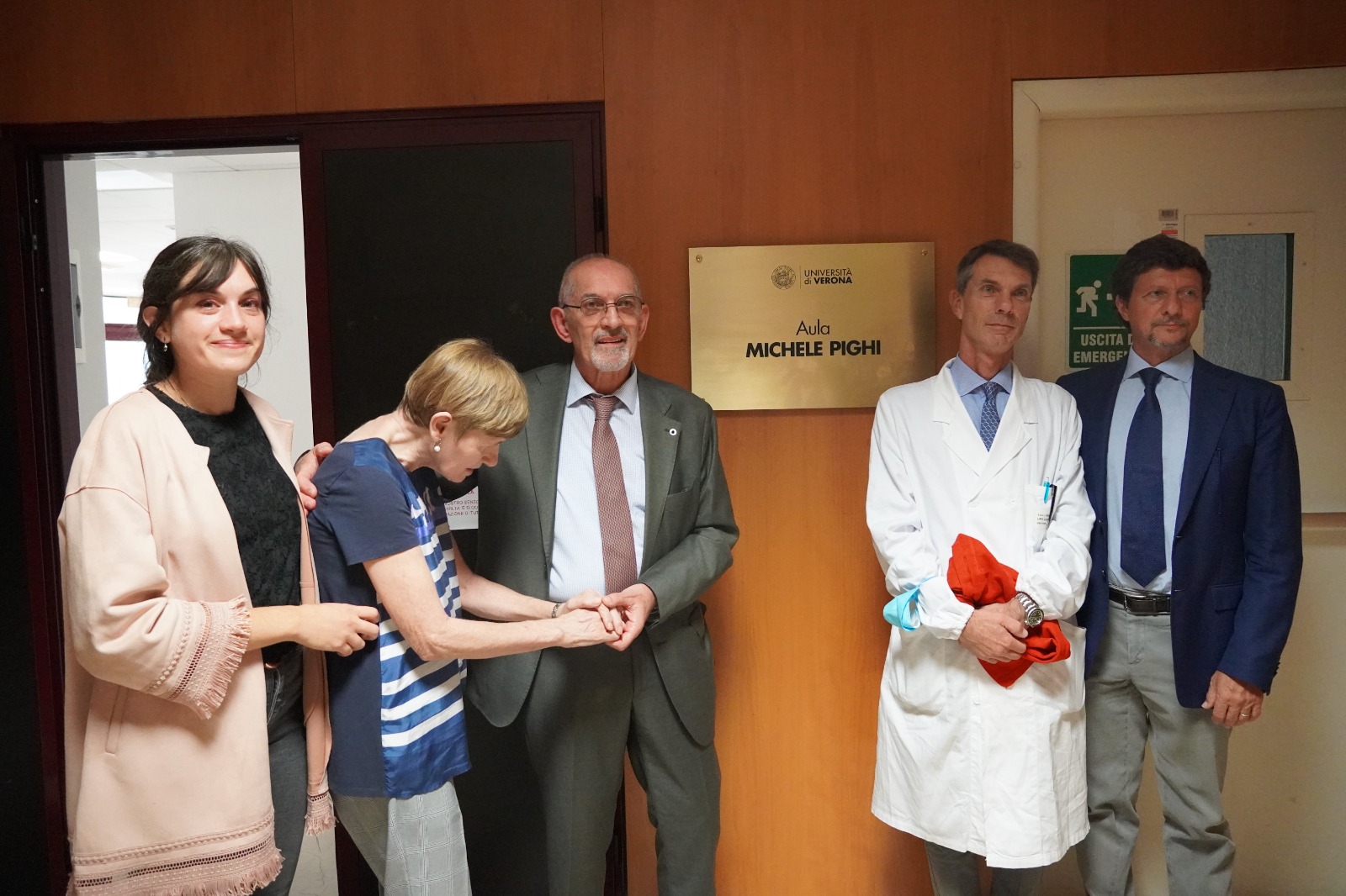 Intitolata a Michele Pighi un’aula didattica del Policlinico di Borgo Roma 