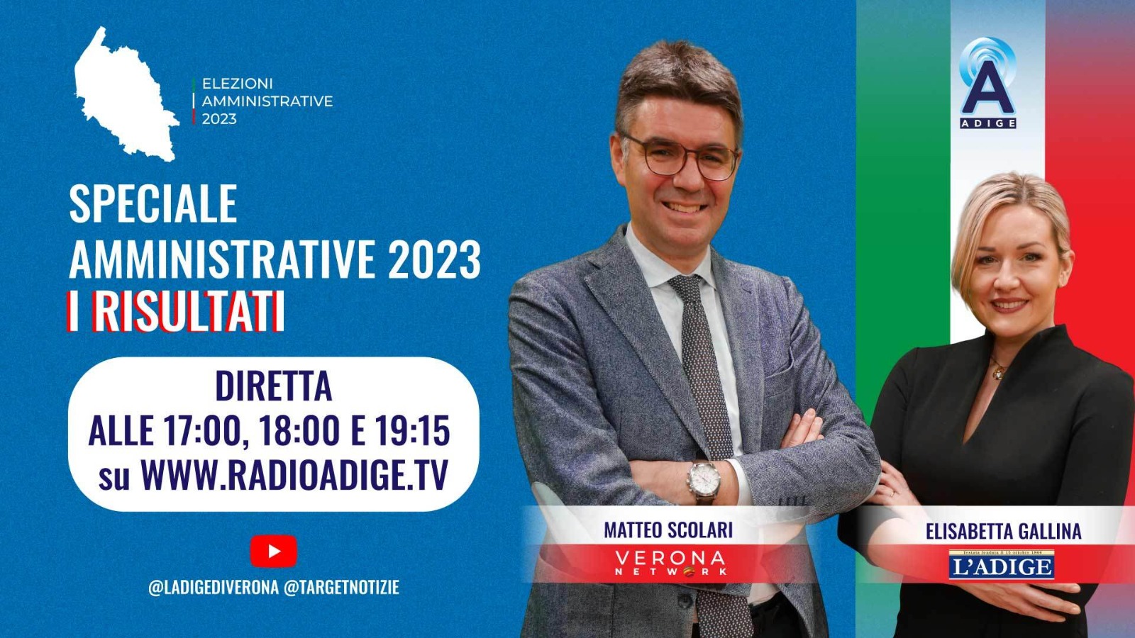 Elezioni amministrative, ecco gli appuntamenti della giornata sulle nostre pagine e su RadioAdige.tv