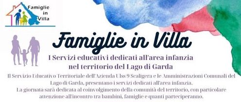 A Peschiera torna “Famiglie in Villa”. L’evento promosso dal servizio educativo territoriale Ulss9 e dai  comuni del Garda