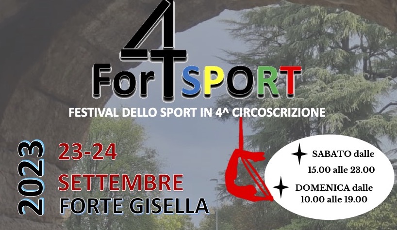 Forte Gisella. Al via il Festival dello Sport
