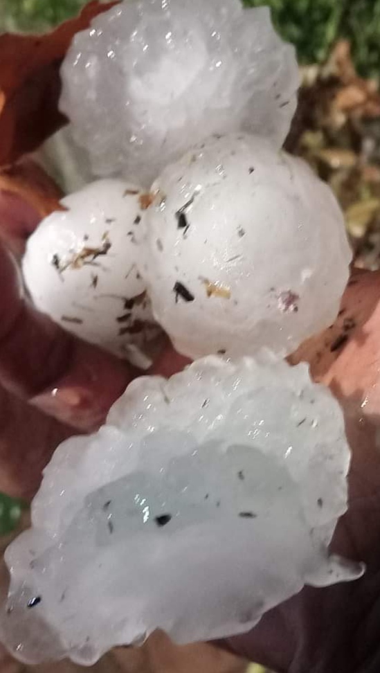 Grandinata record tra Peschiera e Bussolengo