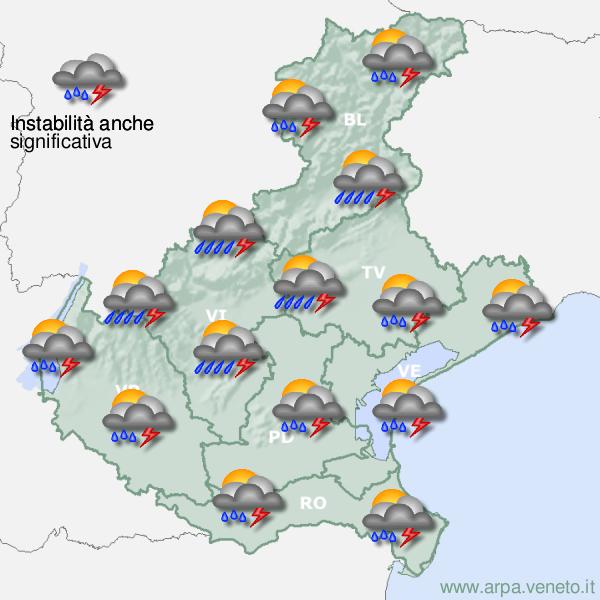 Meteo, questa sera probabili fenomeni molto intensi. L’allerta della Regione