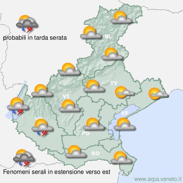 Nuovo allarme meteo da questa sera sino a domani alle 14: attesi locali fenomeni intensi