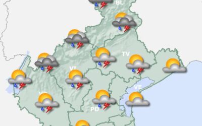 Meteo, nelle prossime ore è prevista una forte instabilità con rovesci e temporali