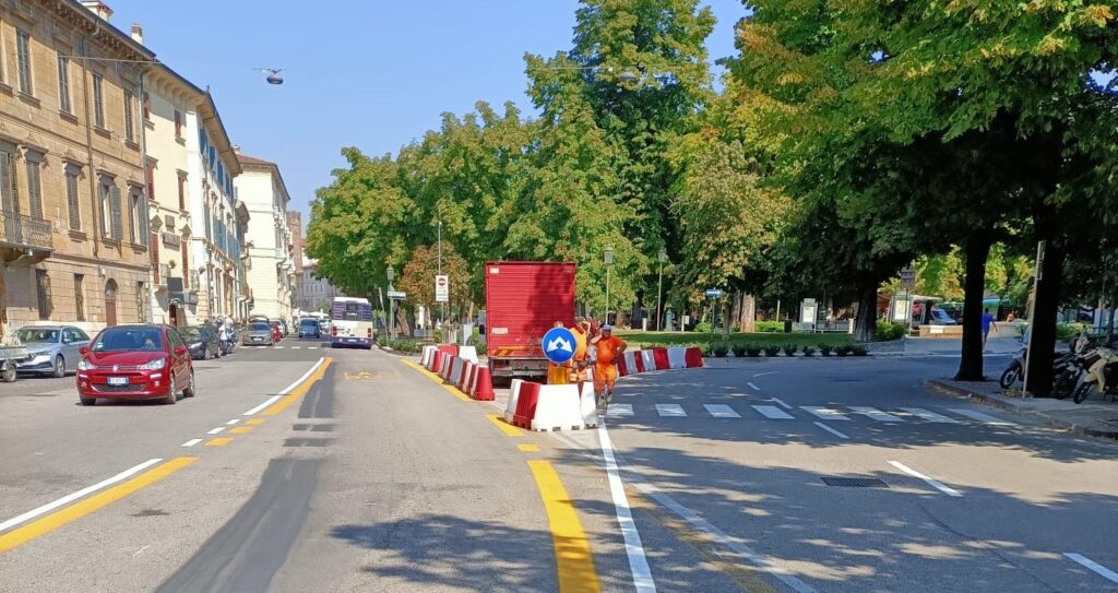 Cantieri filovia. Modifiche alla segnaletica e nuove corsie in direzione stazione 2 modifiche 2